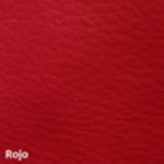 Packung mit 6 Step-St&uuml;hlen mit schwarzer Epoxidstruktur und Polsterung aus Baly (Textil) oder Kunstleder in verschiedenen Farben mit Spatenarm - &Ouml;kologisches Leder: Rot - 